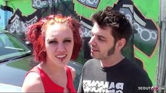 Reproduzir Petite Redhead Punk Teen Mystick Moons em intenso elenco de hardcore